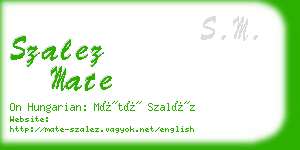 szalez mate business card